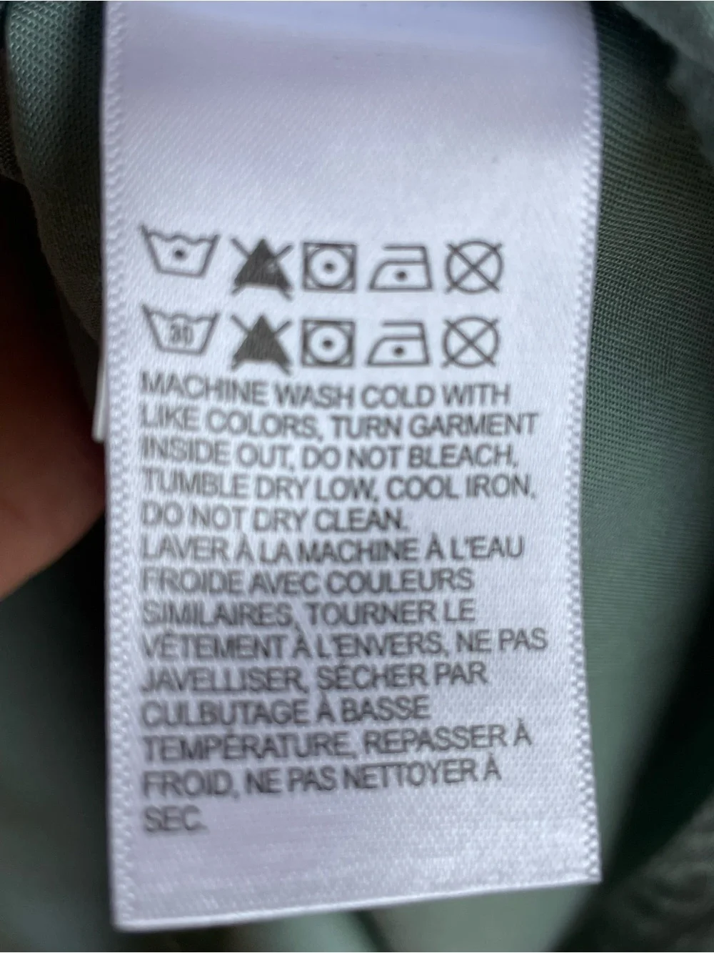 Lucky Brand Sage Green Button Front Ling Sleeve Shirt.